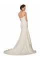 Blanc Fourreau Tulle Dentelle Robes de mariée en Ligne