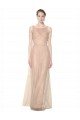 Blush 95 Fourreau Illusion Tulle Longue Robes demoiselle d'honneur en Ligne