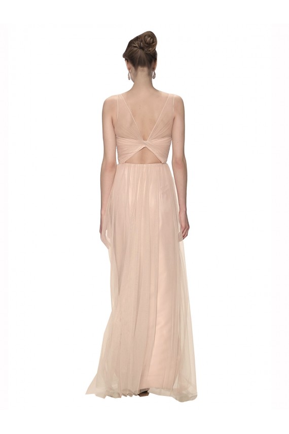 Blush 95 Fourreau Illusion Tulle Longue Robes demoiselle d'honneur en Ligne