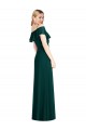 Evergreen Trompette Bretelles spaghetti Mousseline Longue Robes demoiselle d'honneur en Ligne