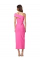 Fourreau midi Crêpe Stretch Longue Formelles Robes demoiselle d'honneur / Robes de soirée / Robes de cocktail en Ligne