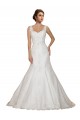 Ivoire Sirène Col V Dentelle Robes de mariée en Ligne