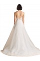 Ivoire Trapèze Balayage train Tulle Robes de mariée en Ligne