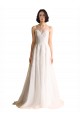 Ivoire Trapèze Illusion Tulle Robes de mariée en Ligne
