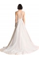 Ivoire Trapèze Illusion Tulle Robes de mariée en Ligne