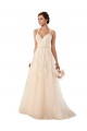 Ivoire Trapèze Tulle Dentelle Robes de mariée en Ligne