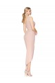 Sirène Bretelles spaghetti Crêpe Stretch Courte Asymétrique Robes demoiselle d'honneur / Robes de soirée / Robes de cocktail en Ligne