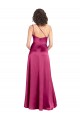 Trapèze Satiné Stretch Longue Formelles Robes demoiselle d'honneur / Robes de soirée / Robes de bal en Ligne