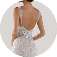 Bas du dos Robes de mariée en Ligne