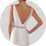 V Retour Robes de mariée en Ligne