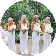 Blanc Robes demoiselle d'honneur en Ligne