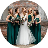 Vert Robes demoiselle d'honneur en Ligne