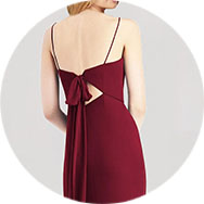 Nouée au dos Robes demoiselle d'honneur en Ligne