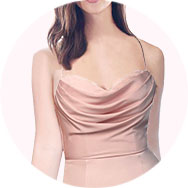 Col Capot Robes demoiselle d'honneur en Ligne